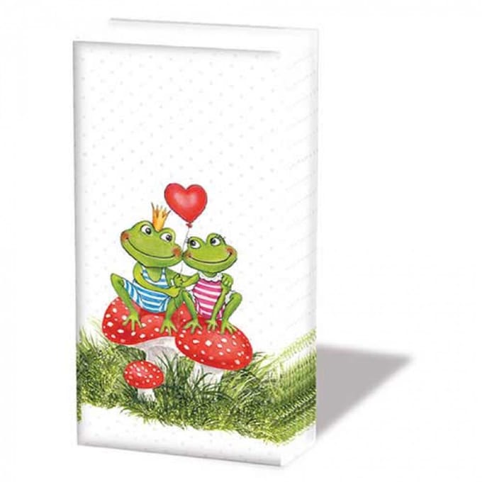 Ambiente - 6 pakjes zakdoeken - Frogs in love