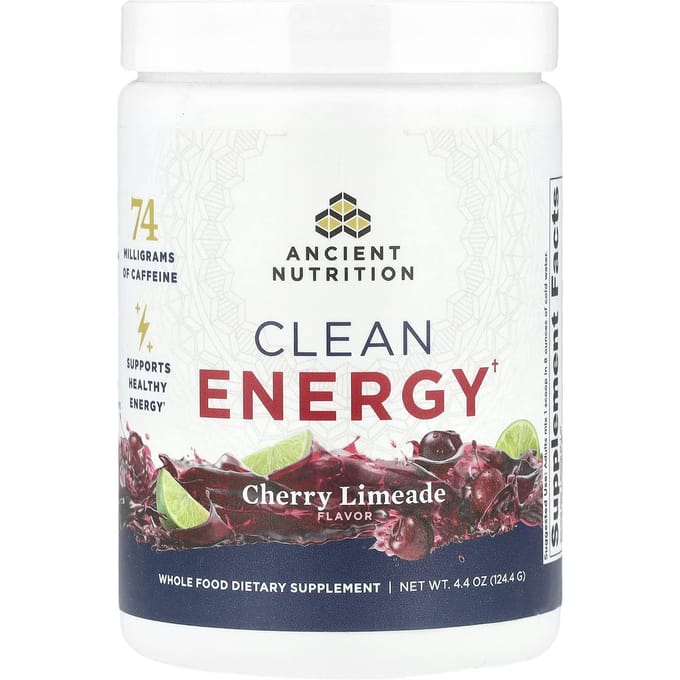Ancient Nutrition, Clean Energy, Cherry Limeade, 4.4 oz (124.4 g)