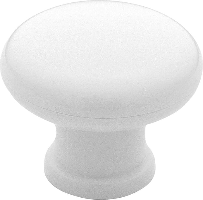 AVENUE decoration meubelknop | model " Yonne " | Ø 40 mm | wit kunststof