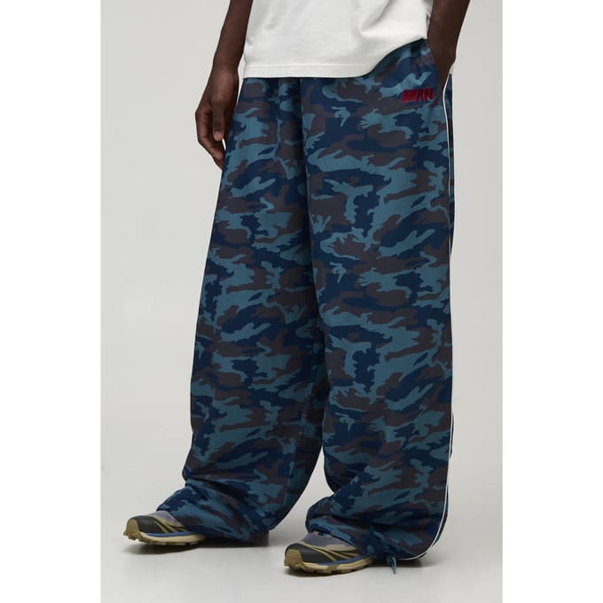 Extreme Parachute Camo Trainingsbroek | Blue | Size Small