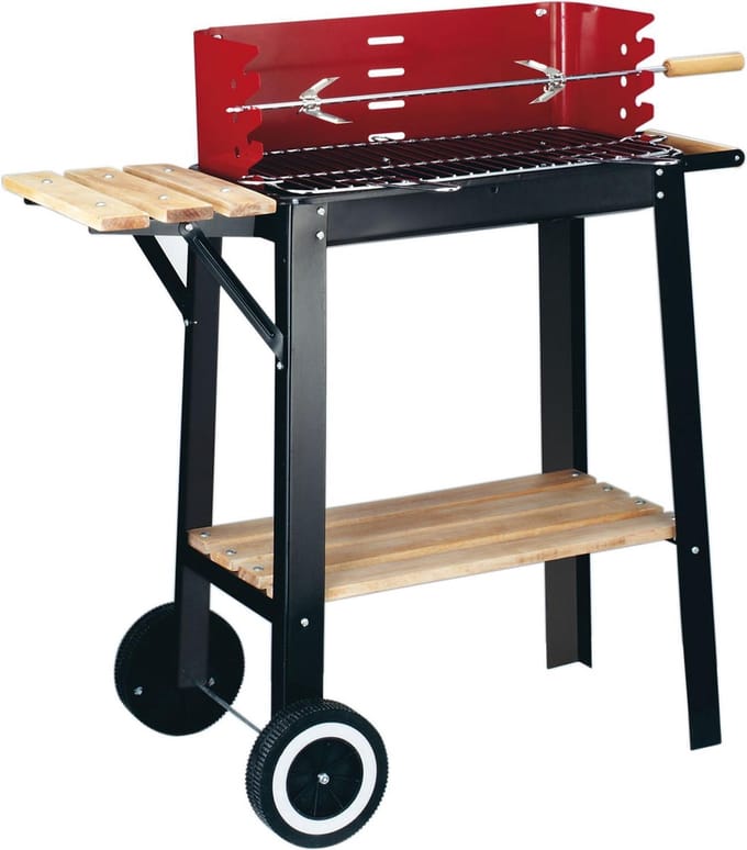 GARDEN GRILL WAGENMODEL - HOUTSKOOL BARBECUE
