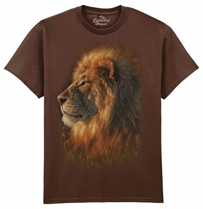 Leeuw Sunbathing Lion The Coloured House T-shirt M