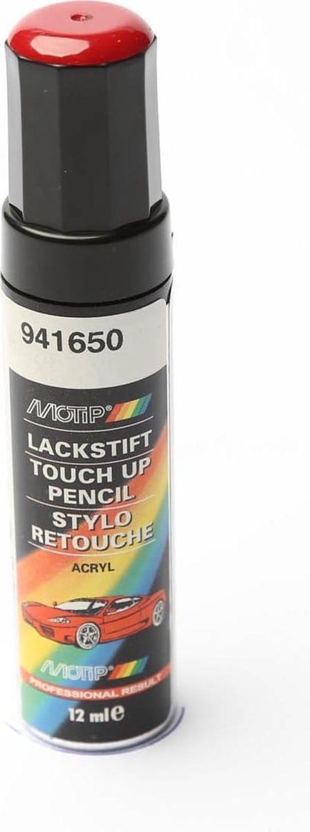 Motip 941650 - Auto lakstift - Rood - 12 ml