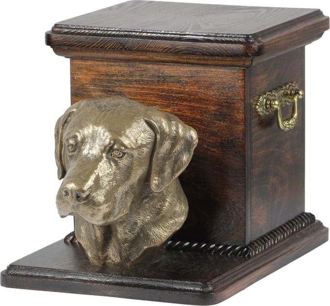Elegante urn voor Labrador Retriever met hondenbuste