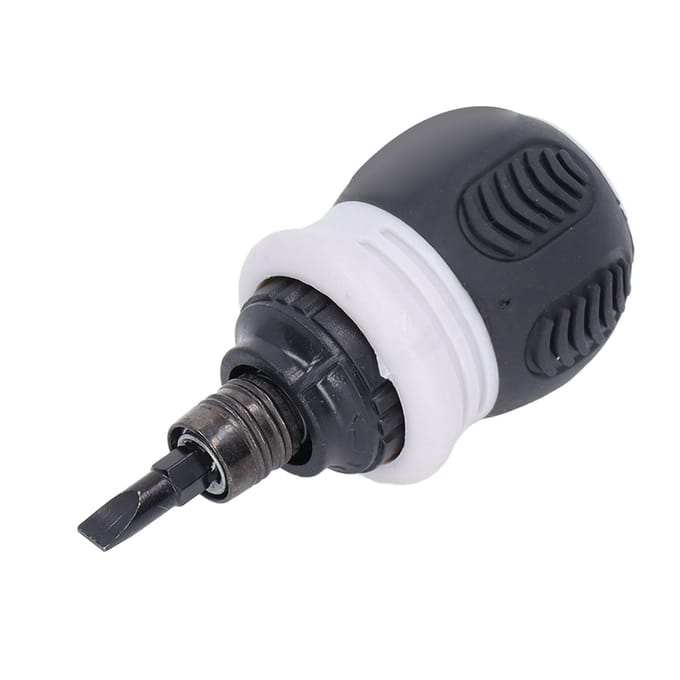 Ratel Schroevendraaier Mini Magnetisch Kruiskop Sleuf 2 in 1 Chroom Vanadium Staal Hardware Grijs white