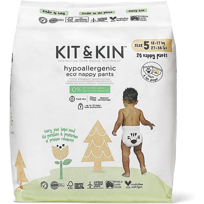 Kit & Kin Luierbroekjes - Maat 5 Junior 20 stuks