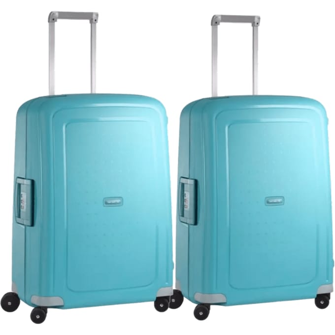Samsonite S'Cure Spinner 69cm Duo Pack Aqua Blue
