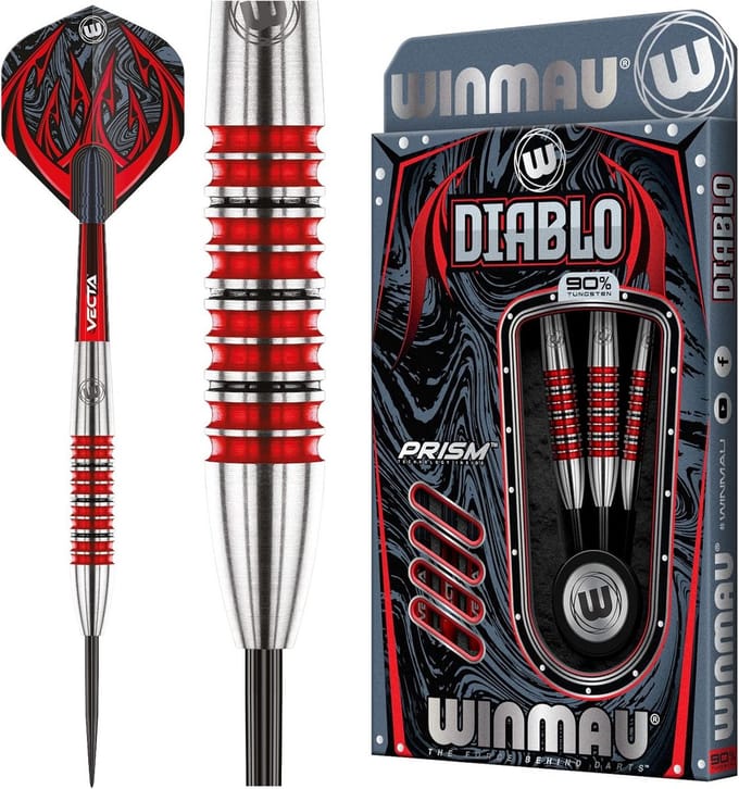 Professionele 28 Gram Steeltip Tungsten Darts Set met Flights en Stems