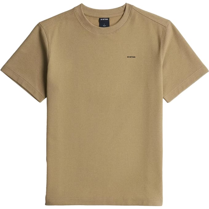 Regular fit T-shirt met structuurpatroon