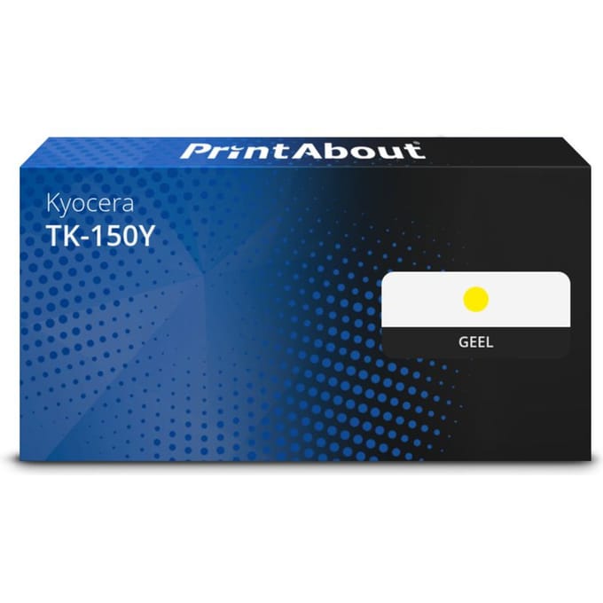 PrintAbout huismerk Toner TK-150Y Geel Geschikt voor Kyocera