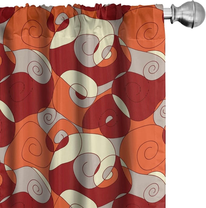 ABAKUHAUS Paneelgordijnen – Microvezel 2x75x175 cm – Multicolor