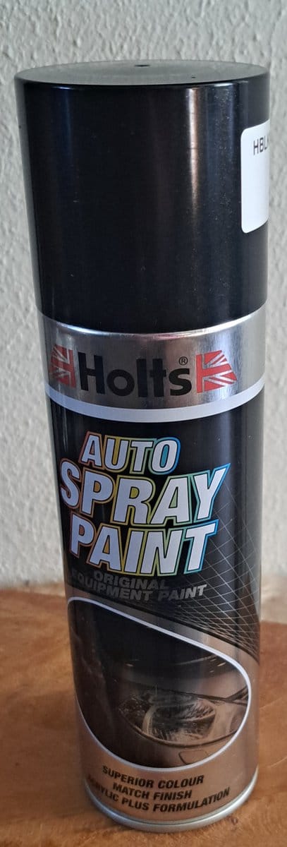 Holts auto spray paint HBLKM04