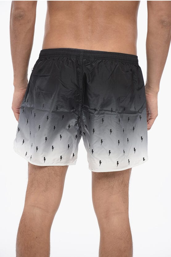 ZEEFDRUK ALL-OVER BOLT ZWEMSHORTS