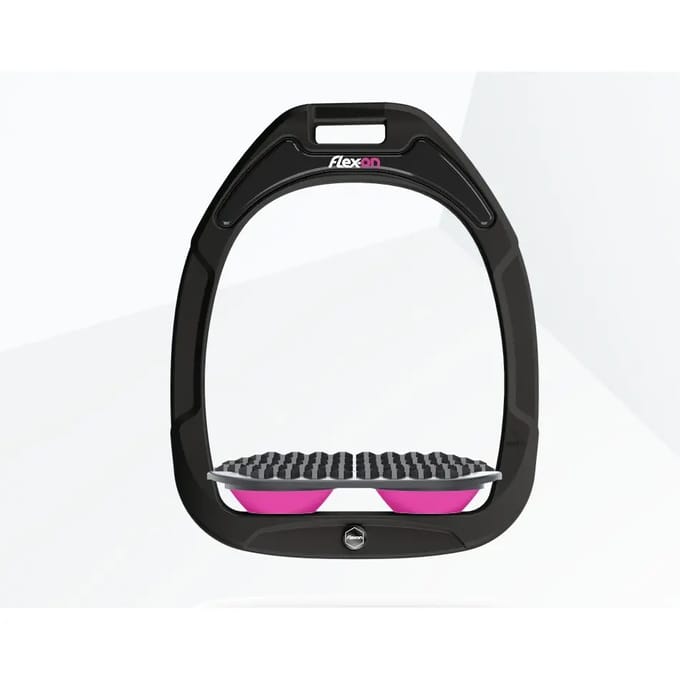 Endurance stijgbeugels Groen/Grijs/Roze Flex-On Green Composite
