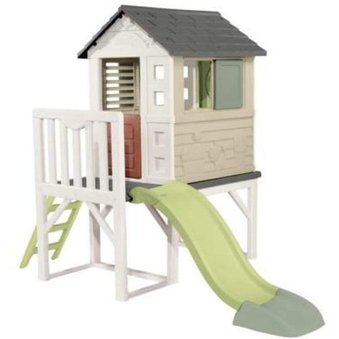 Smoby - Speelhuis - Paalwoning met glijbaan - Vanaf 2 jaar - Stilthouse Smoby life