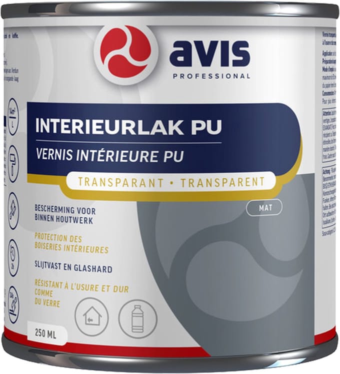 Avis Polyurethane Mat Blanke Lak - 250 ml