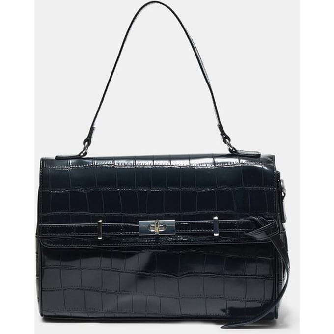 Stradivarius Middelgrote schoudertas met riem  Zwart OS