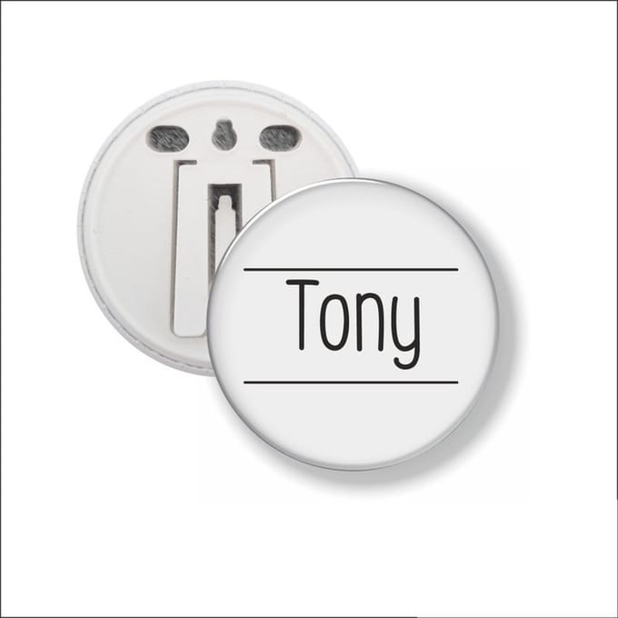 Button Met Clip 58 MM - Tony