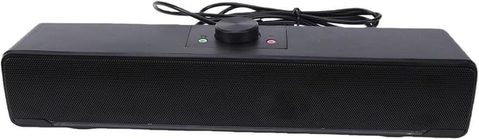 Computerluidsprekers - PC Soundbar - Muziek Films Games - Dynamische RGB Verlichting - 32 cm - Zwart