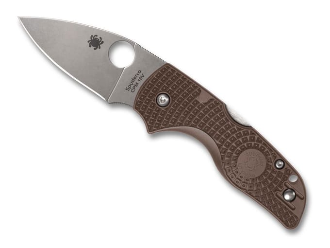 Spyderco Lil Native Brown Lightweight CPM 15V PE – Compacte Krachtpatser Met Elite Staal