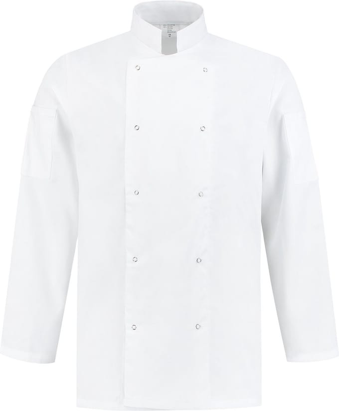 EM Kitchen Koksbuis polyester / katoen Wit maat M / 48-50