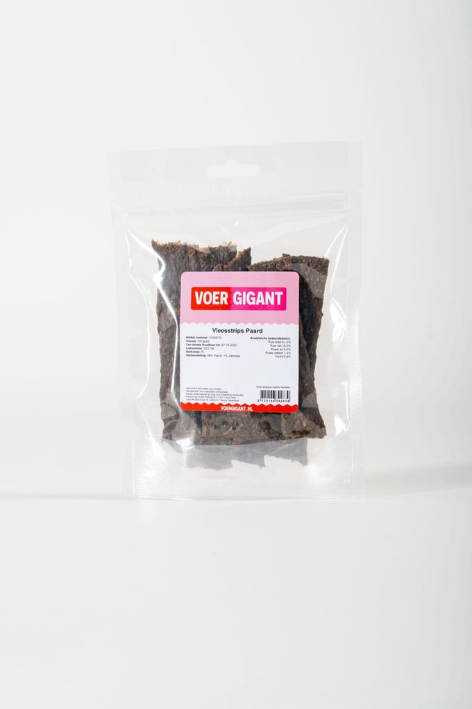 Vleesstrips Paard 12 x 100 g