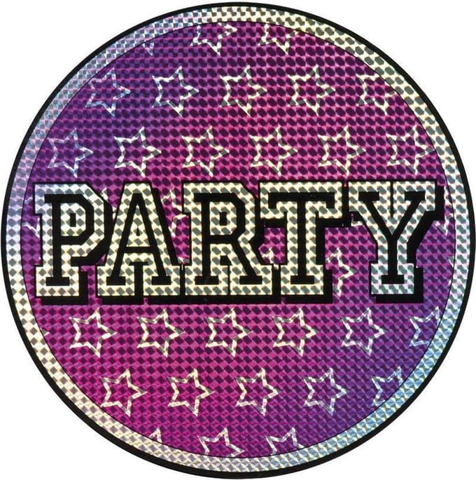 St. Holografische decoratie 'Party' (30 cm)