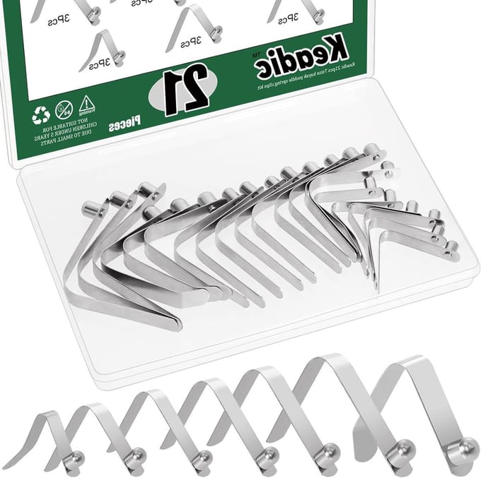 Solidchoice - Set van 21 Tentstok Clips met Drukknop voor Paddle Poles