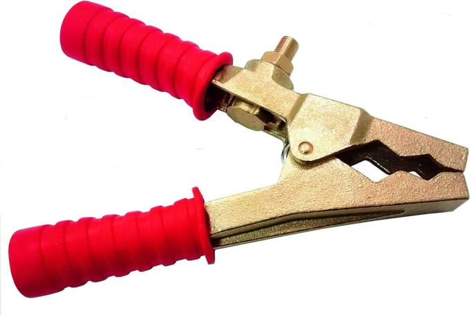 Batterijklem - Starttang - Auto Accu Starten - Groot Contactoppervlak - 20 x 13 x 3 cm - Rood
