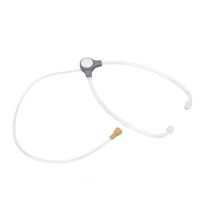 Stethoscoop Transparant PP Dubbelkop Diagnostisch Hulpmiddel Accessoire voor Monitoring Testen white