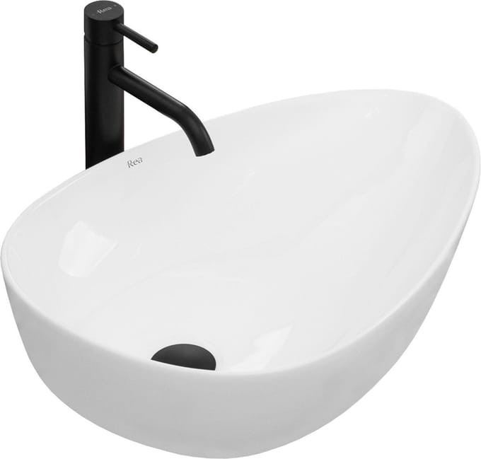 Rea Greta 55 Opzetwastafel Wit 56x39 cm