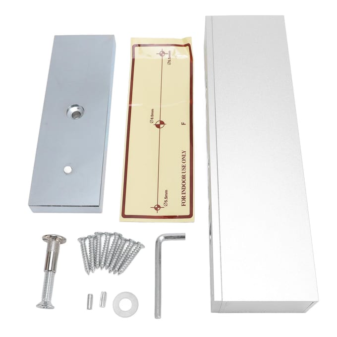 Serrure Électromagnétique 500KG 1200LBS Force de Maintien Serrure Électroaimant 12V Fail Safe Mode NC Simple gray