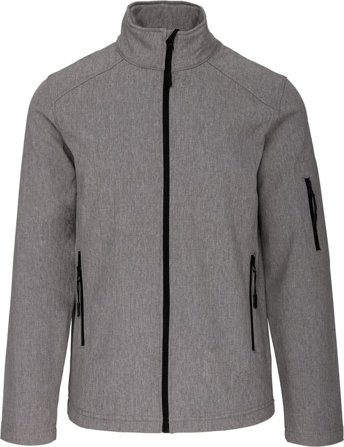Kariban Softshell jas K401 - Marl Grey - M