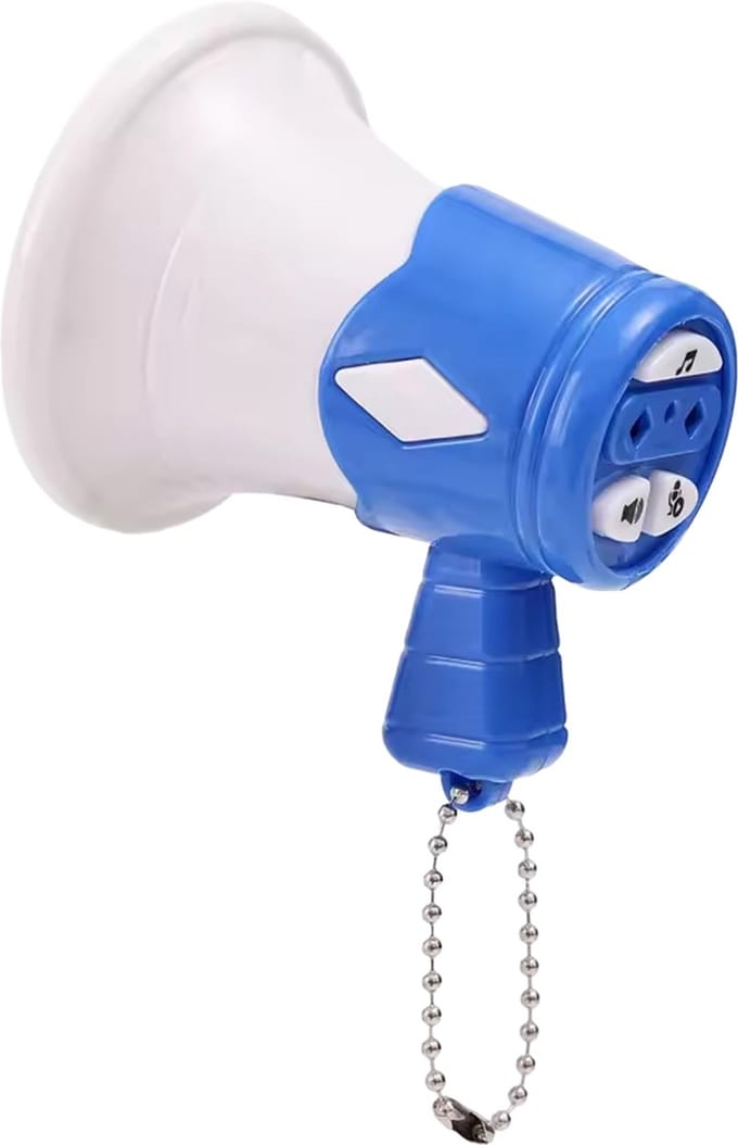 Megafoon Sleutelhanger - Microfoon - Luidspreker - Ultras - Grappig Kado