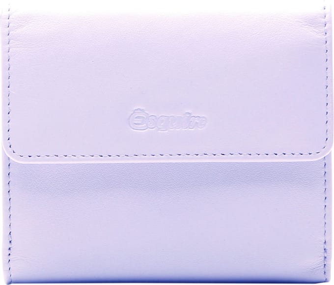Esquire Leren Portemonnee Viktoria Little Wallet Lilac Paars