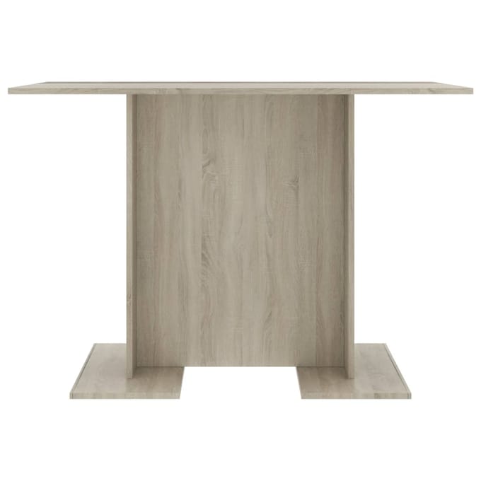 vidaXL - Eettafel - 110x60x75 - cm - bewerkt - hout - sonoma - eikenkleurig
