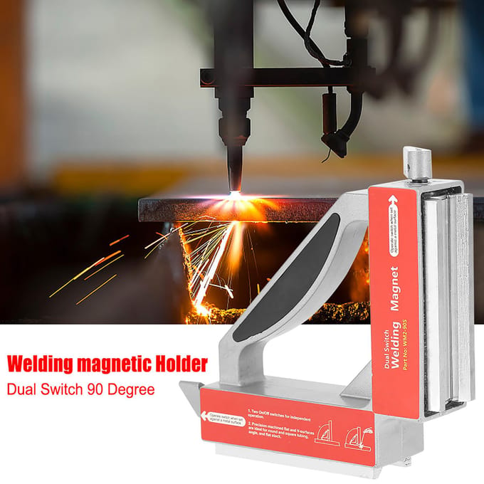 Dubbele Schakelaar 90 Graden Magneet Lasmal Sterke Magnetische Lasser Mal Houder