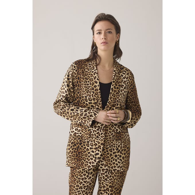 Summum 1s12-11703 blazer animal print