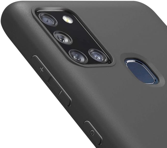 Jaym, Hoesje geschikt voor Samsung Galaxy A21s - Soft Feeling, Zwart