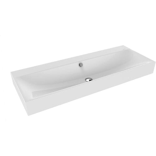 Kaldewei SILENIO wall-mounted washbasin 3046 without tap hole, 120 cm 904506003001
