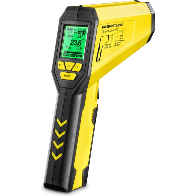 Infrarood-thermometer / Pyrometer TP10 Meerpuntlaser