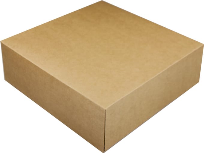 BrandNewCake® Taartdoos - 30x30x10 cm - Taartdoos Karton - Cakedoos - 50 Stuks - Bruin