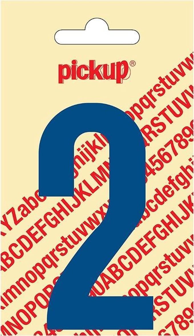 Pickup plakcijfer Nobel 90 mm blauw 2 - 310520902