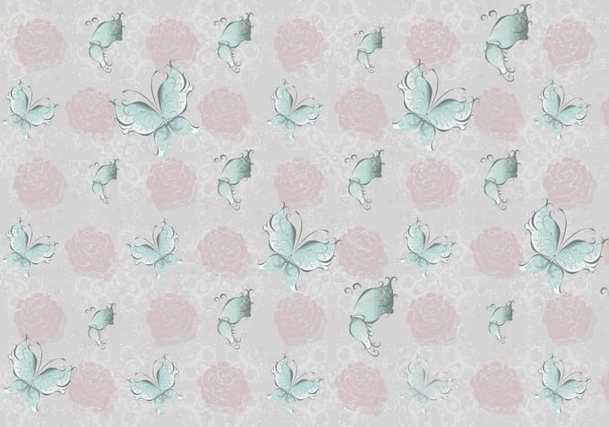 Poster | Roze , Turquoise | 104 x 70,5 cm