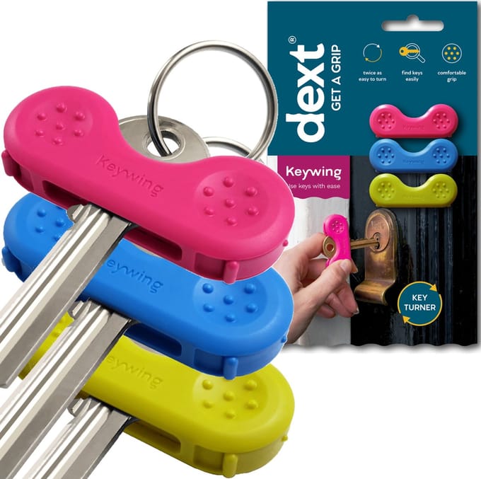 Key Wing- set 3 stuks - Sleutelhulp - Sleuteldraaihulp - Hulpmiddel - Handig en praktisch