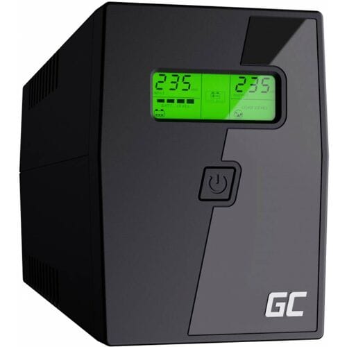 Green Cell PowerProof UPS01LCD - 600VA/360W | Line-Interactive | 12V 1x7Ah