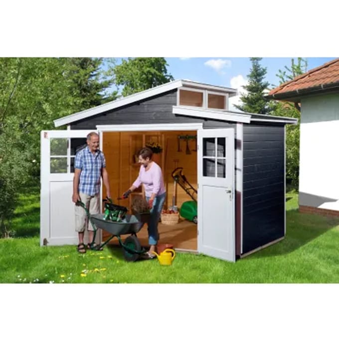 Weka Tuinhuis 226 - Antraciet/wit - 295x209cm