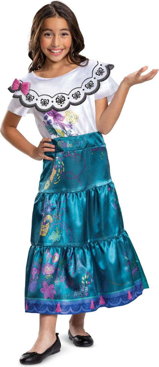 DISNEY - ENCANTO, Mirabel Deluxe , Maat S (5 - 6 jaar), Meisjes
