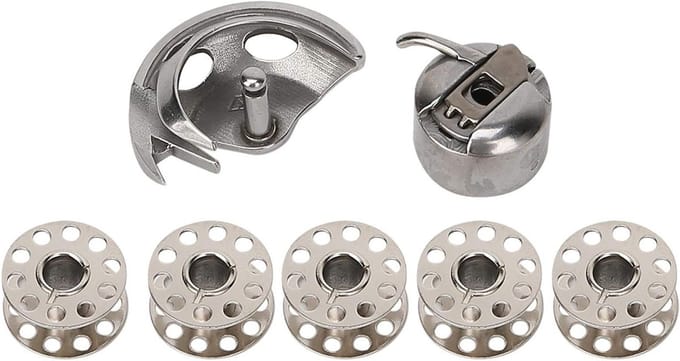 Complete Set van Naaimachine Onderdelen: Shuttle Hook, Spoelen en Spoelhuis voor Efficiënt Naaiwerk