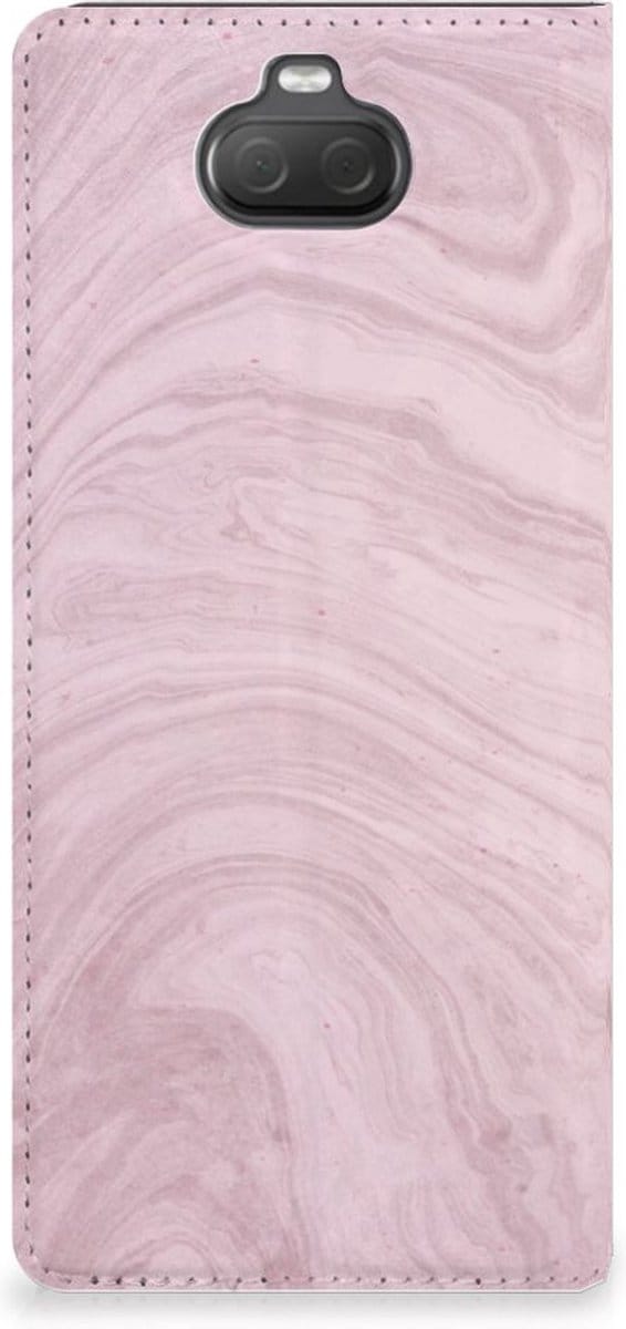 Sony Xperia 10 Standcase Marble Pink - Origineel Cadeau Vriendin